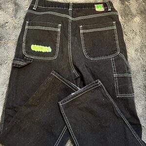 🖤 Empyre Skate Jeans – Black Carpenter Pants (Size 8, Worn Once)